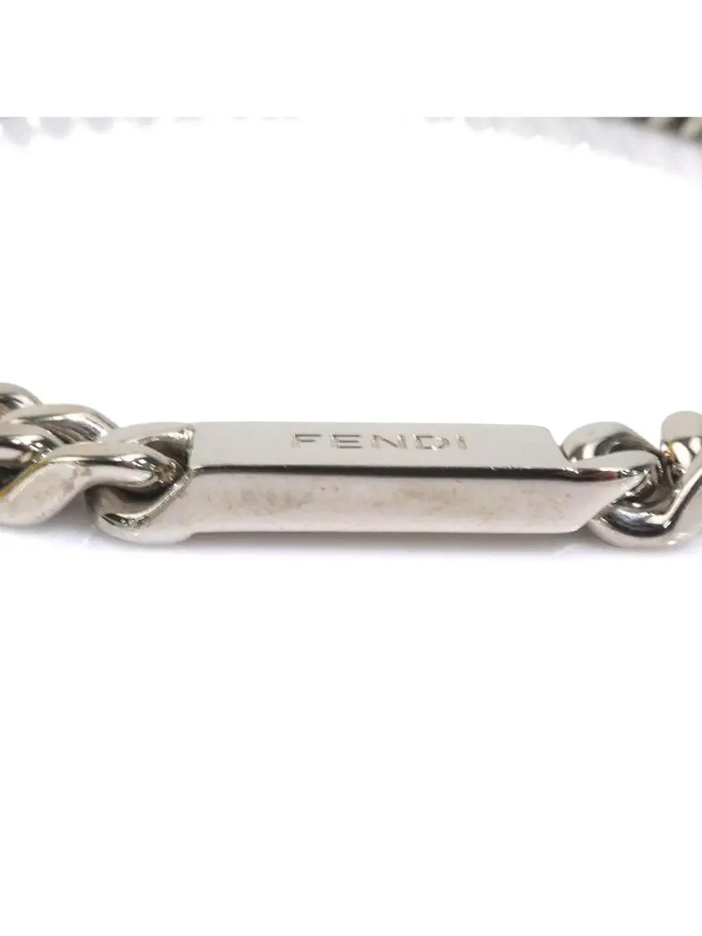 Auth Fendi Necklace Silver Metal - #300096F29B